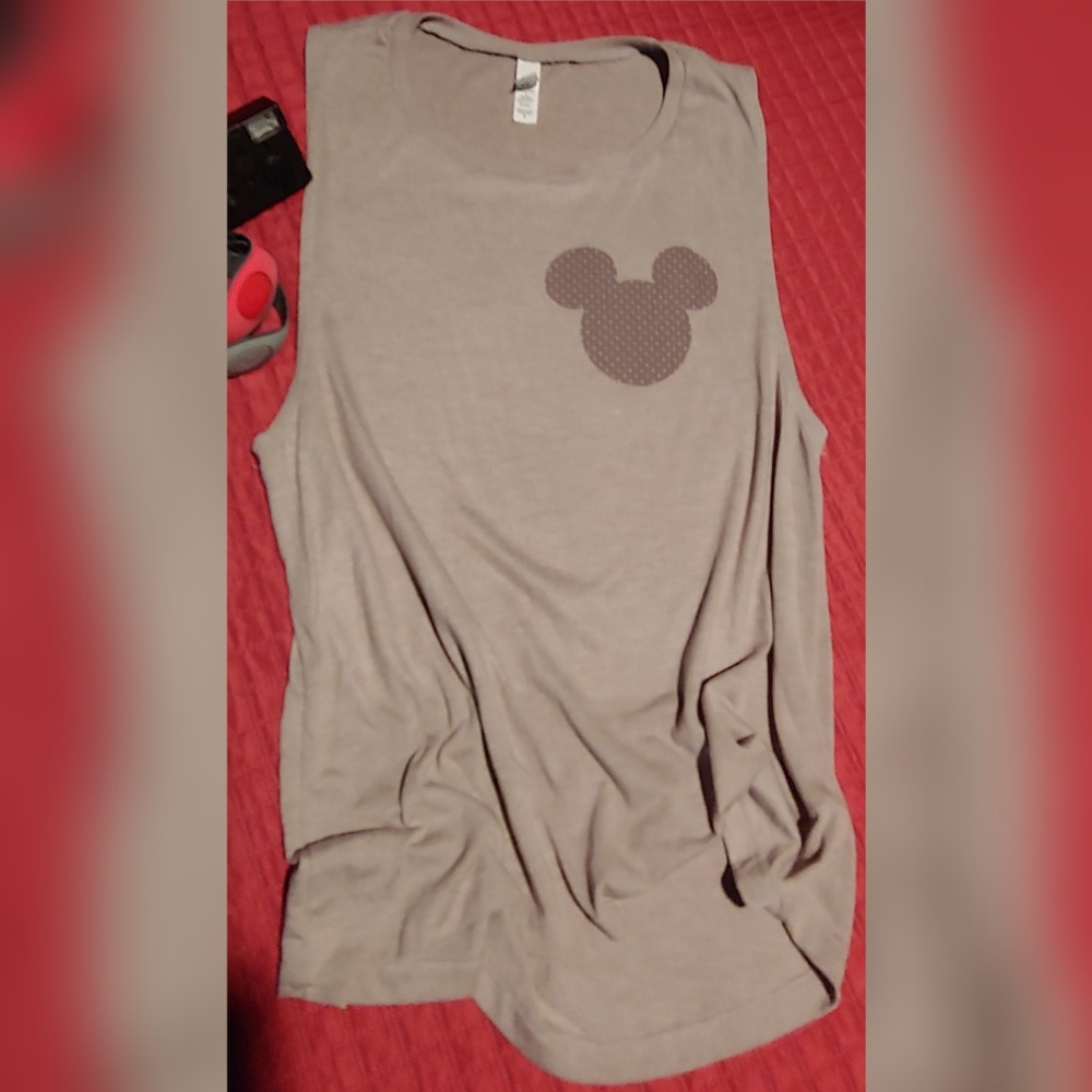 Bella + Canvas Gray Mickey Mouse Tank